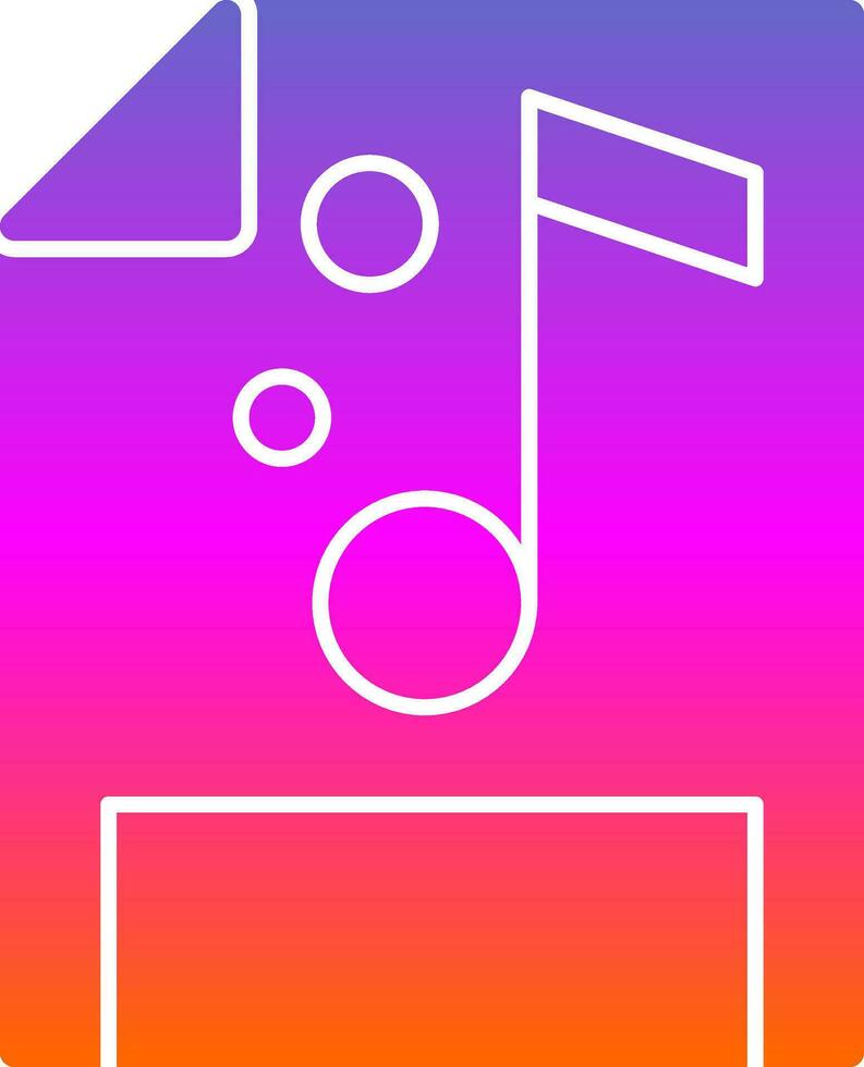 Music file Vector Icon Design