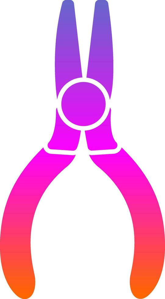 Needle nose pliers Vector Icon Design