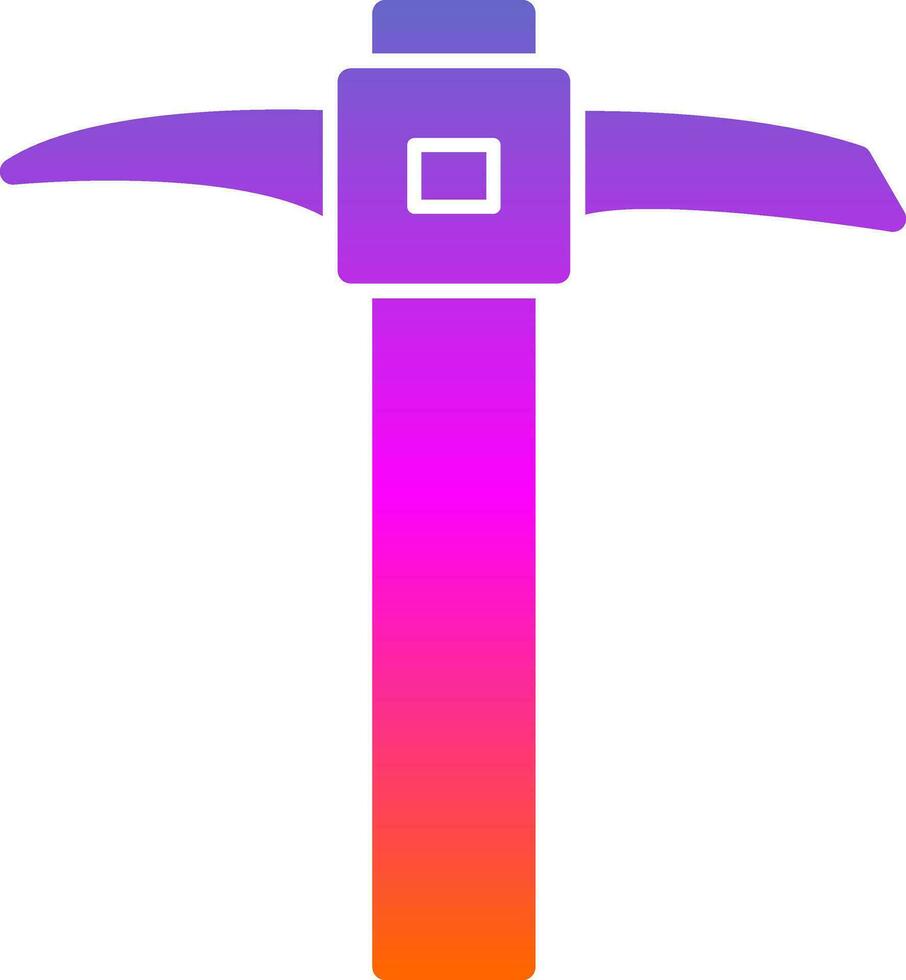 Pickaxe Vector Icon Design