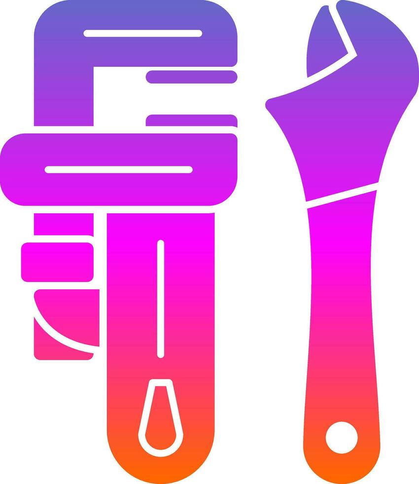 Pipe wrench Vector Icon Design