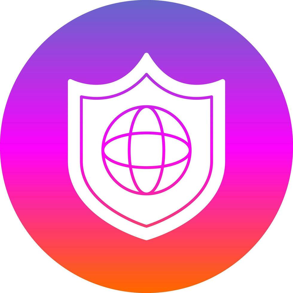 diseño de icono de vector de protección global