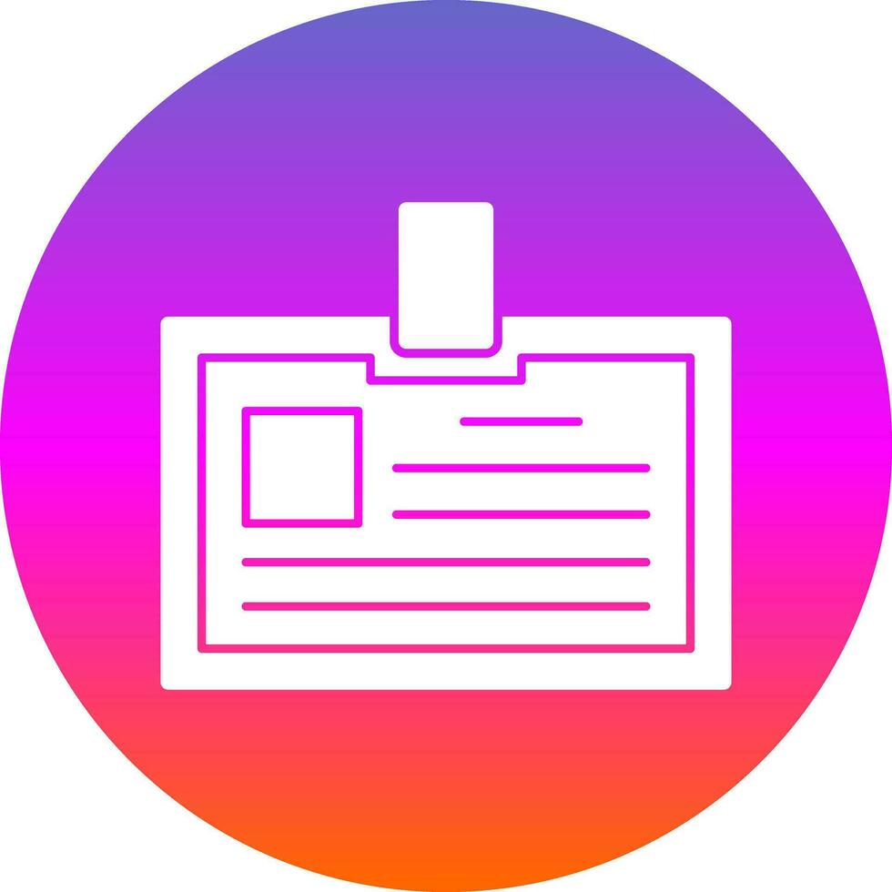 Identification card Vector Icon Design