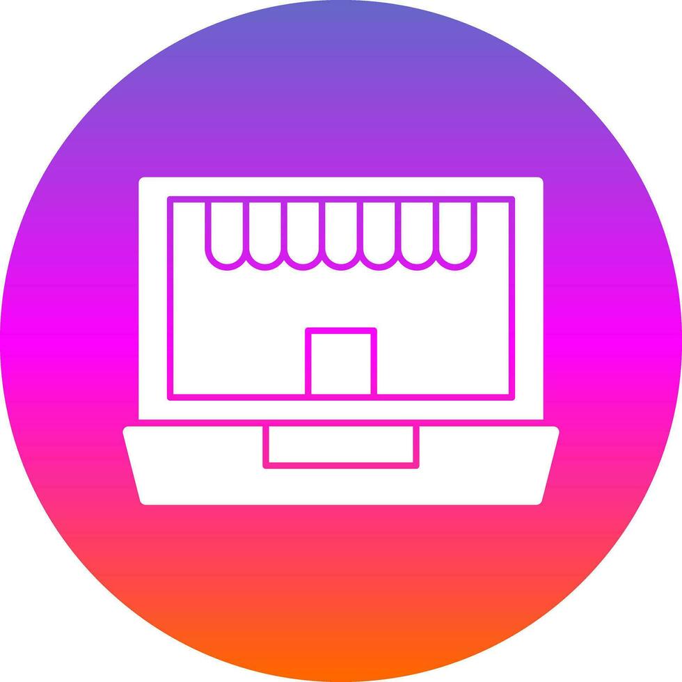 diseño de icono de vector de tienda en línea