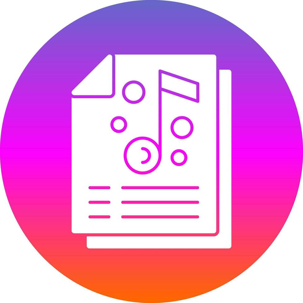 Music list Vector Icon Design