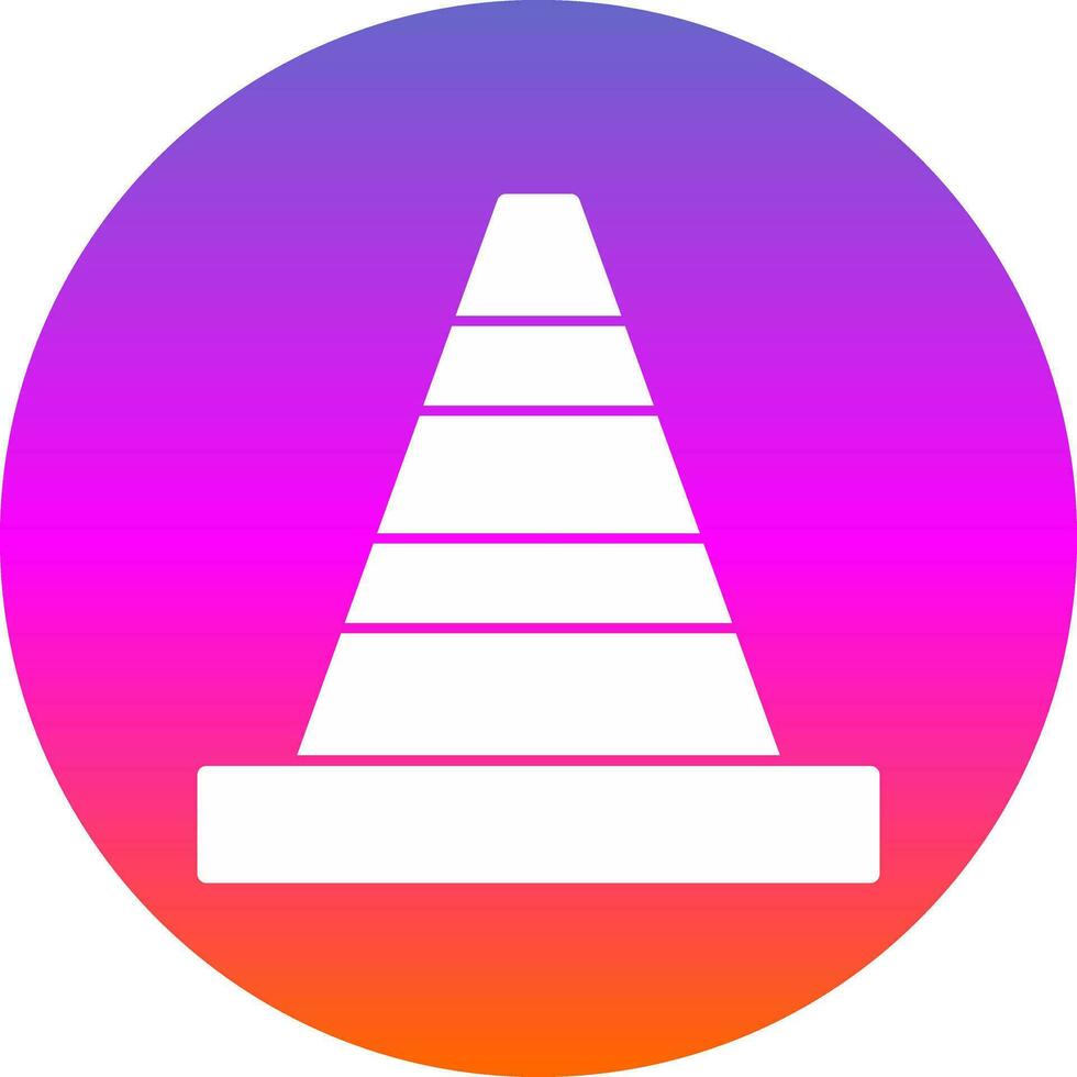Traffic cone Vector Icon Design