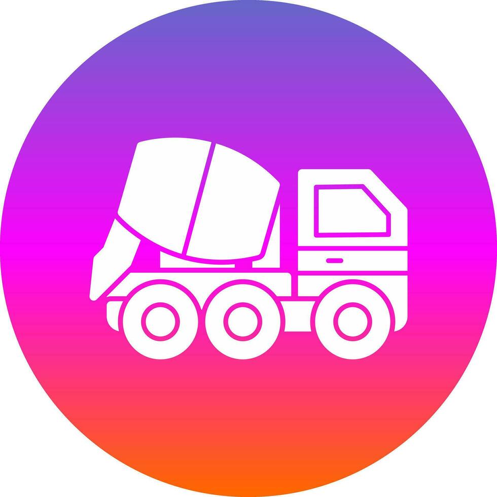 Concrete mixer Vector Icon Design