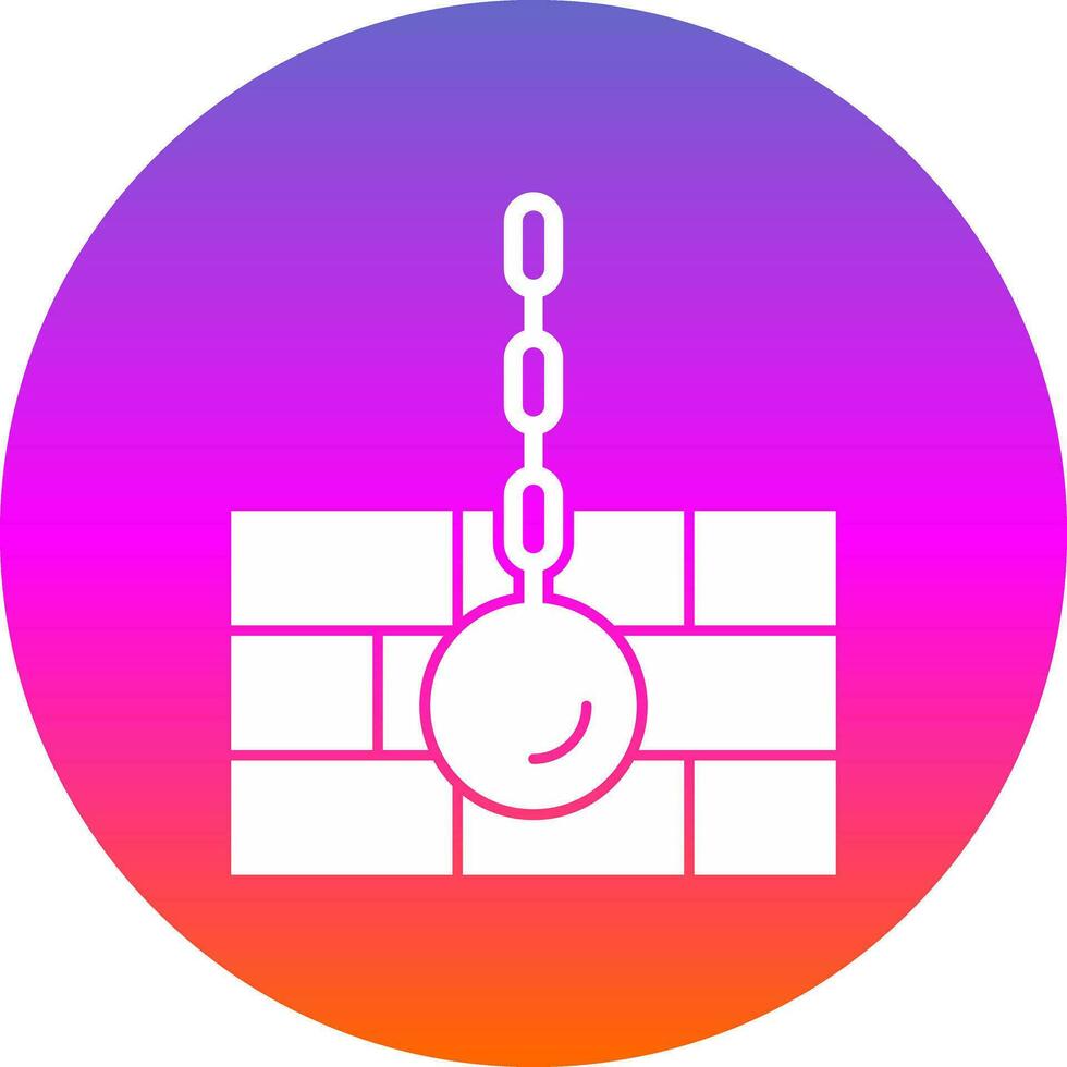 Wrecking ball Vector Icon Design
