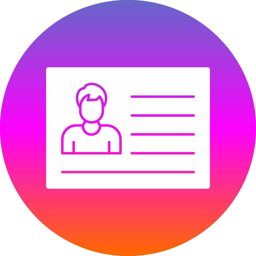 Identification Vector Icon Design