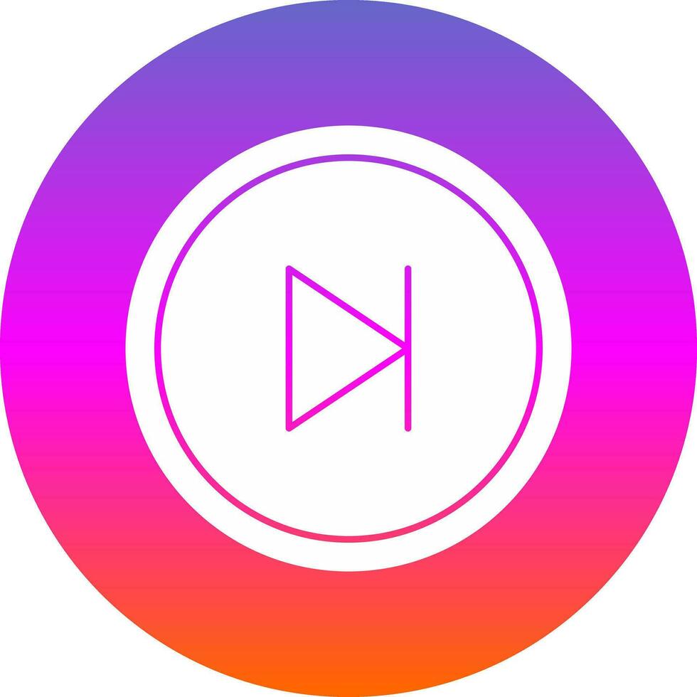 Skip Vector Icon Design
