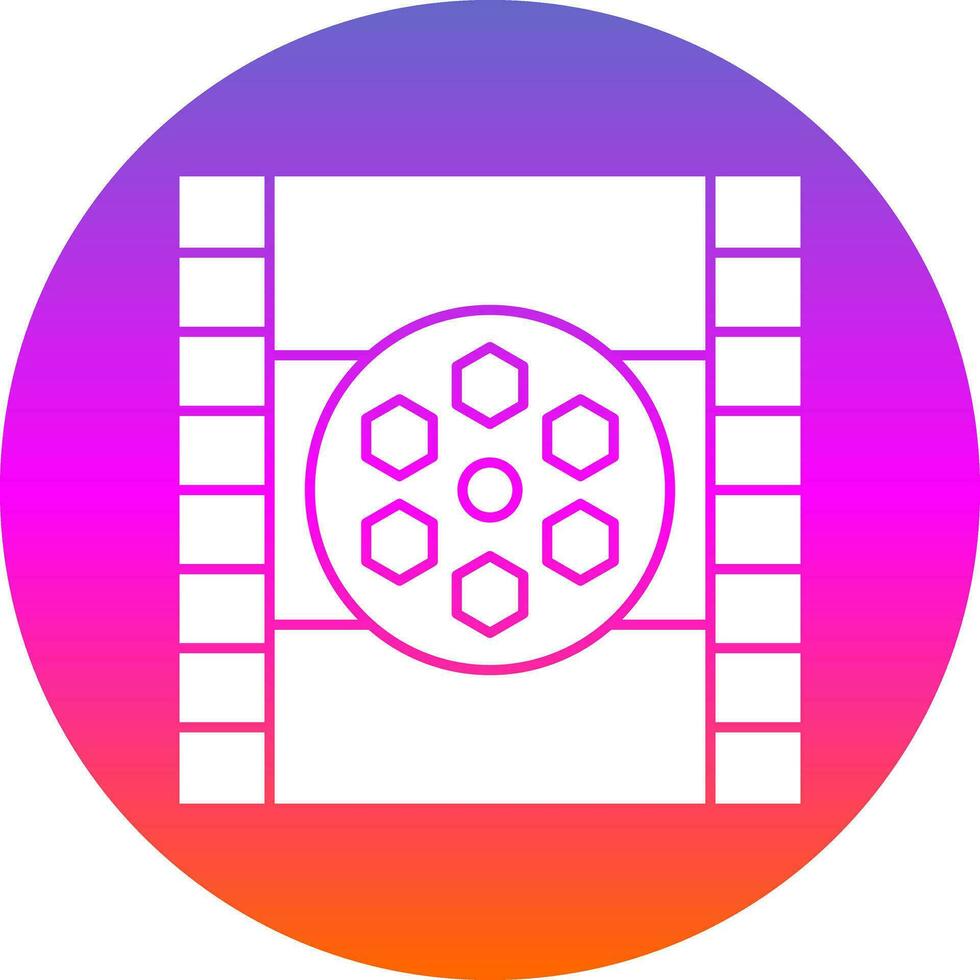 Film reel Vector Icon Design