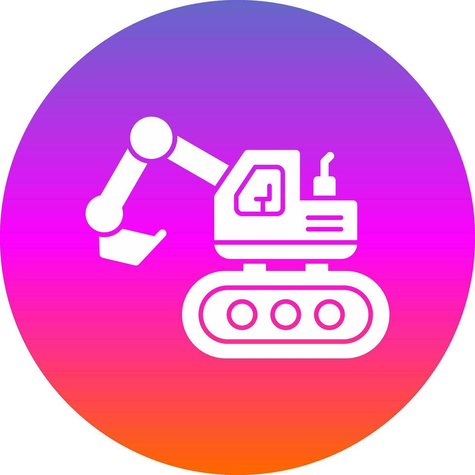 Escavator Vector Icon Design