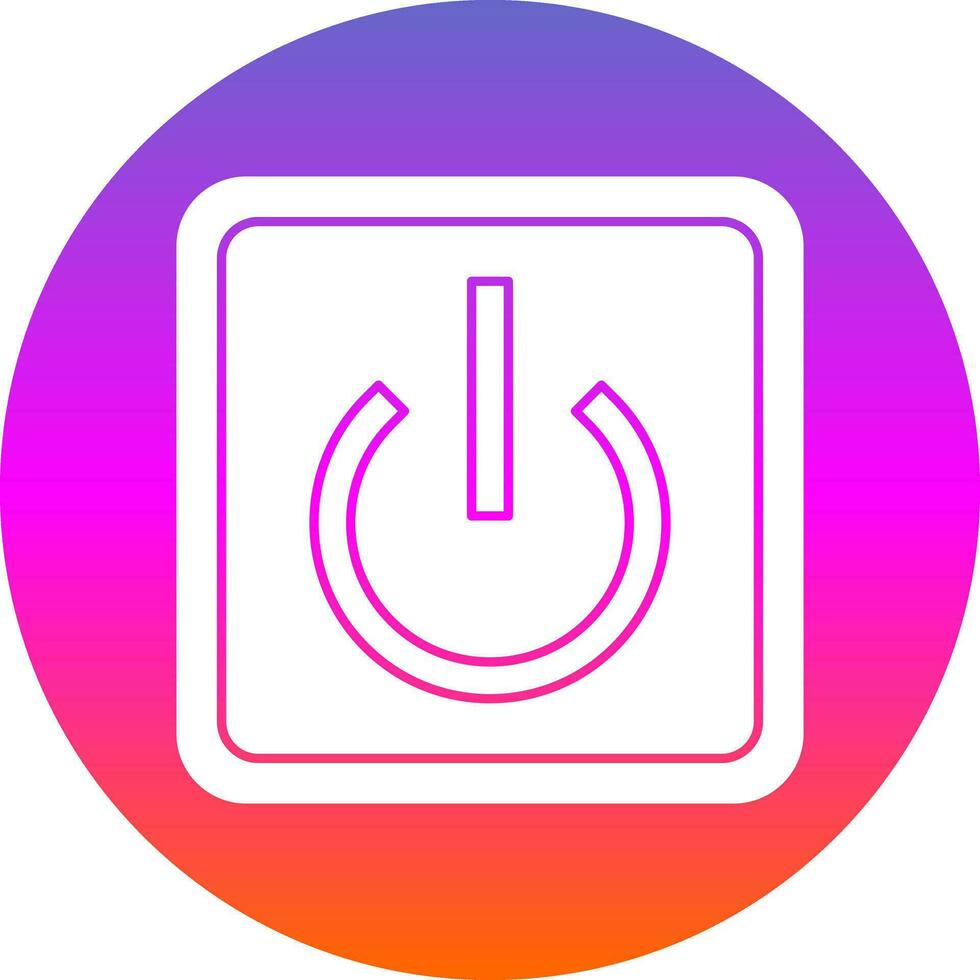 Power Button Off Vector Icon Design