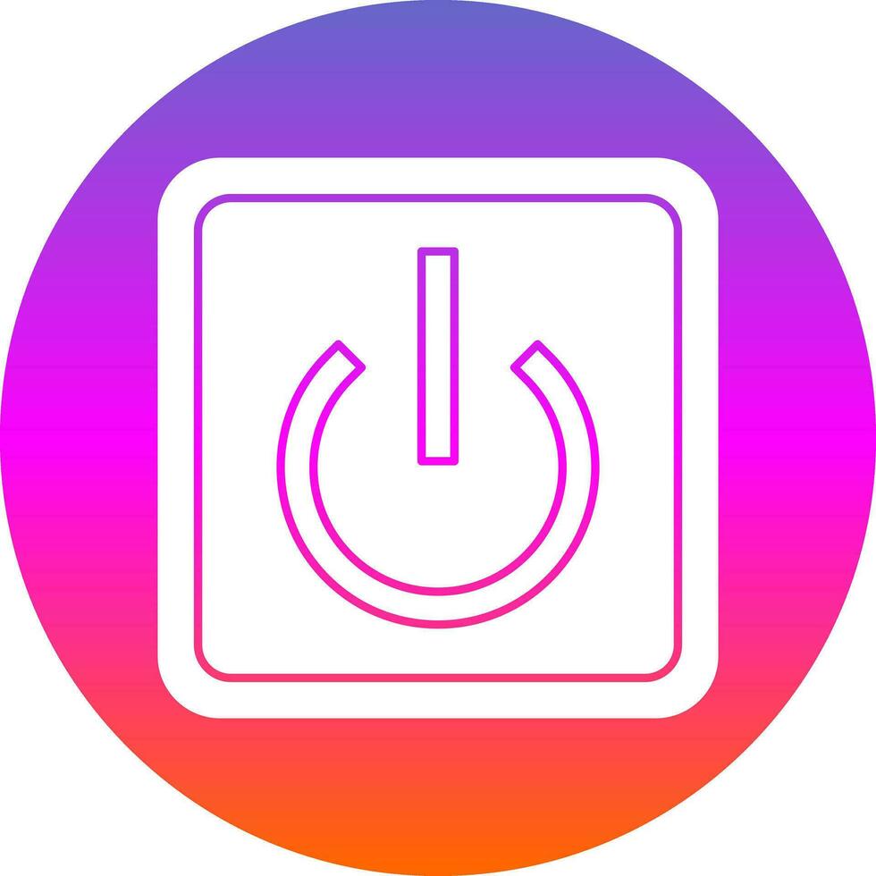 Power Button Off Vector Icon Design