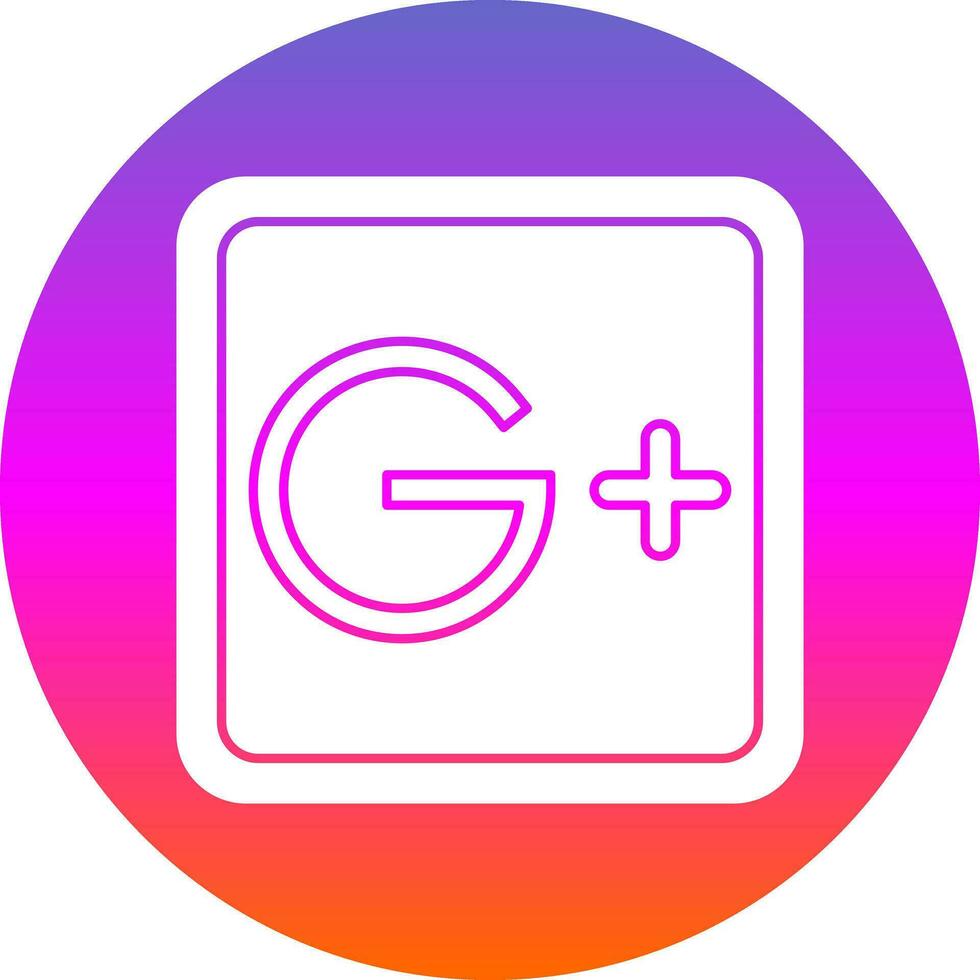 Google Plus Vector Icon Design