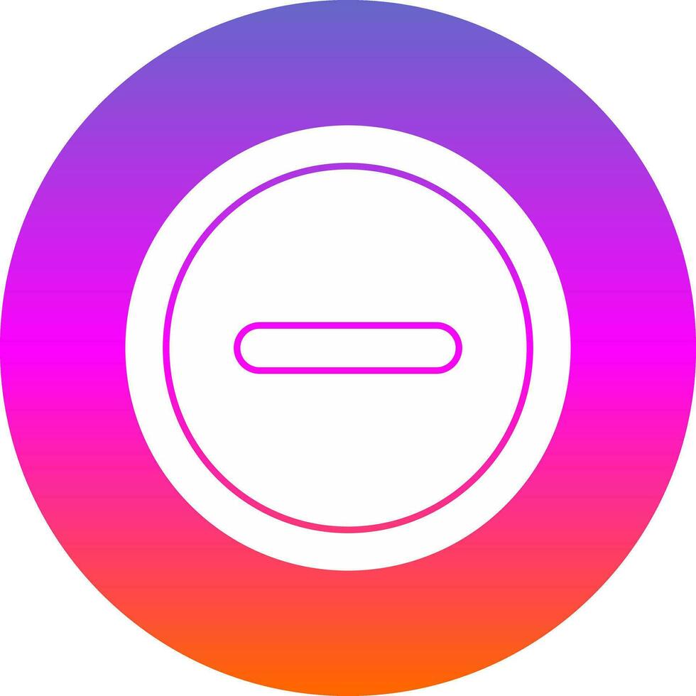 Subtract Vector Icon Design