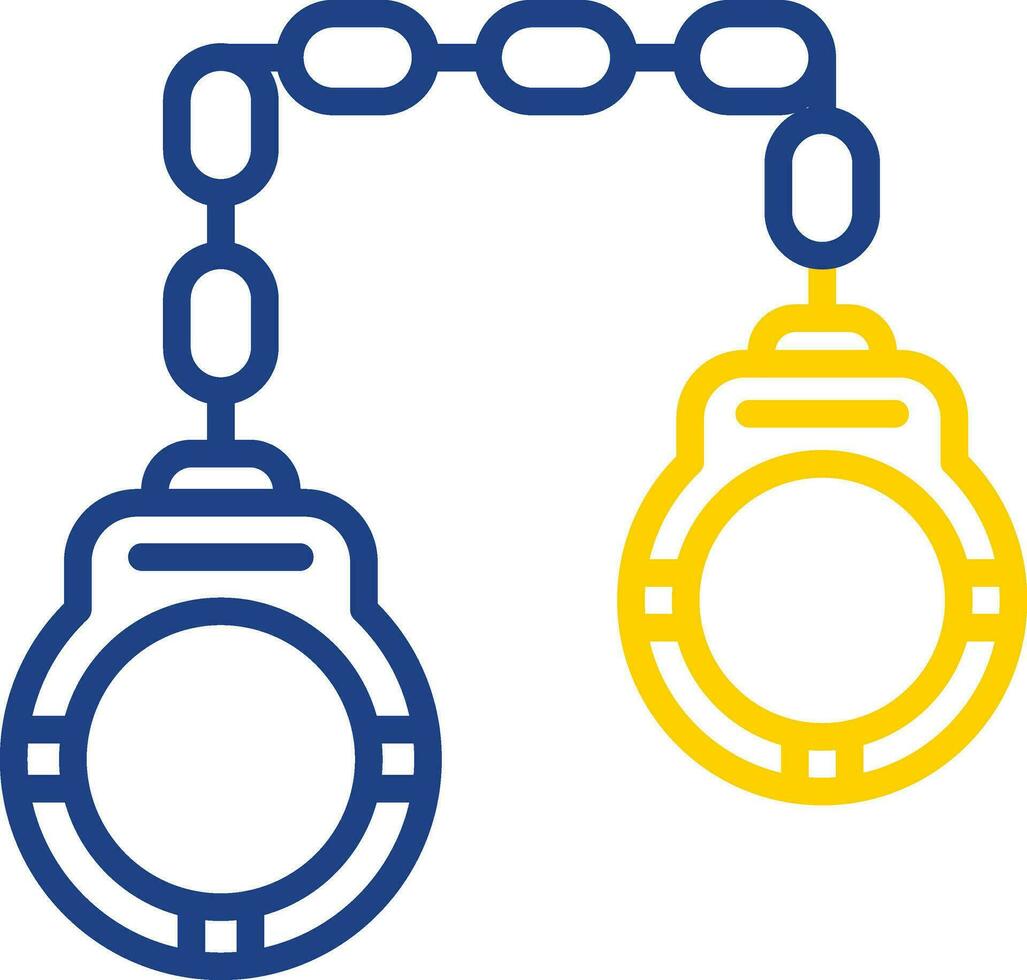 Handcuffs Vector Icon Design