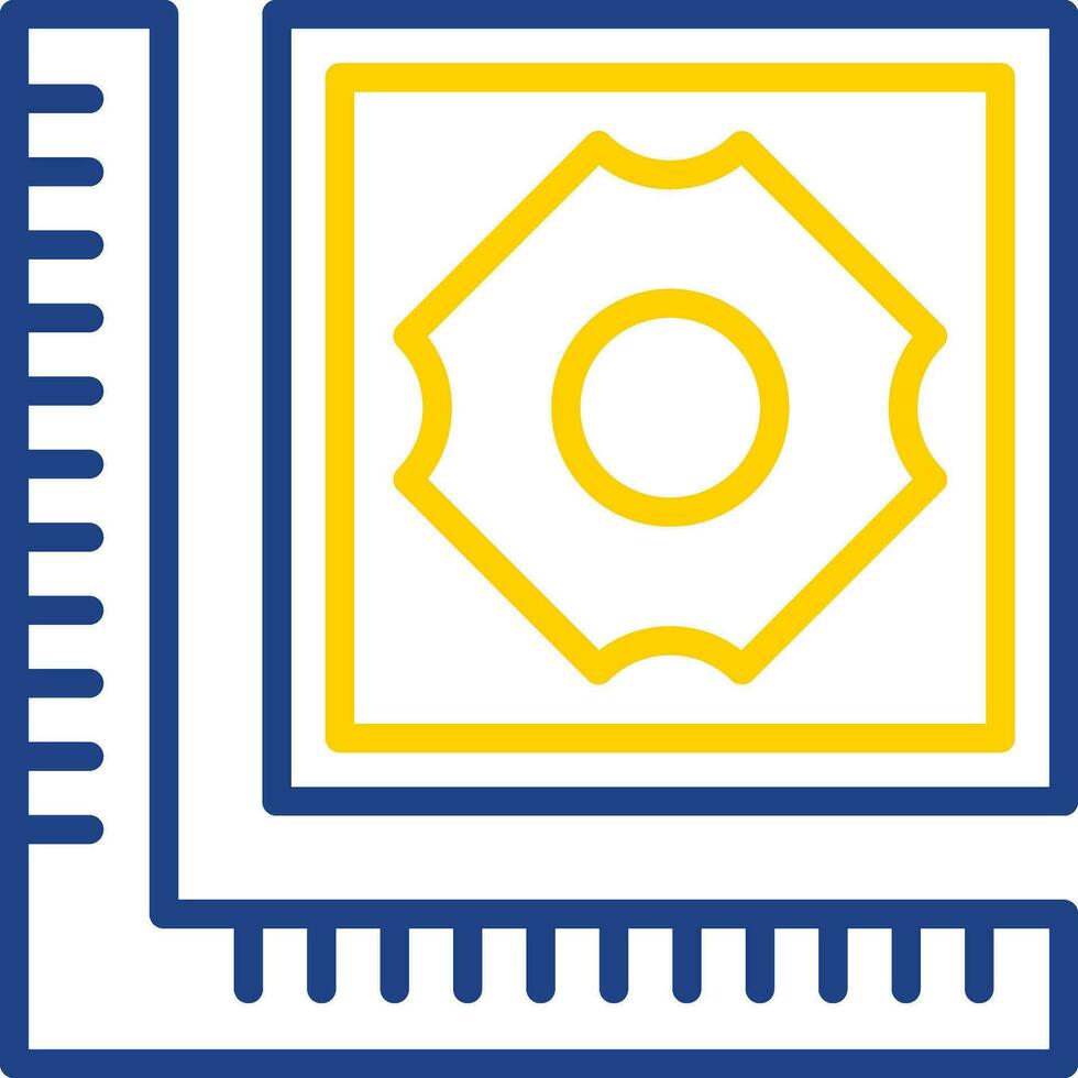 Tile Measuring Vector Icon Design