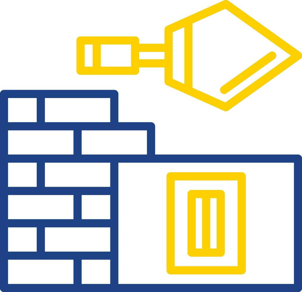 Plastering on wall Vector Icon Design
