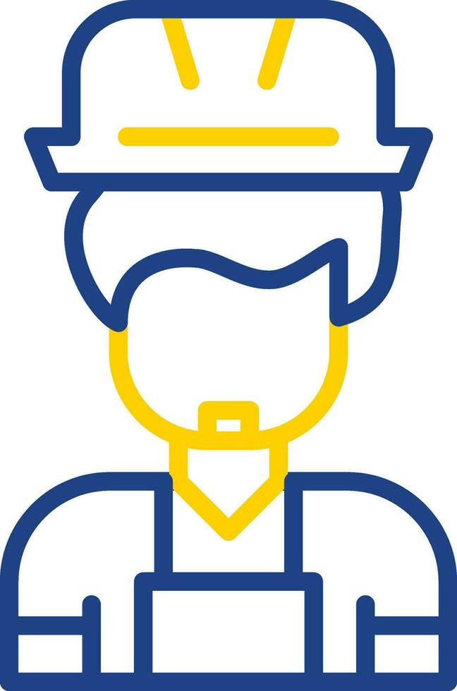 Construction Worker Vector Icon Design