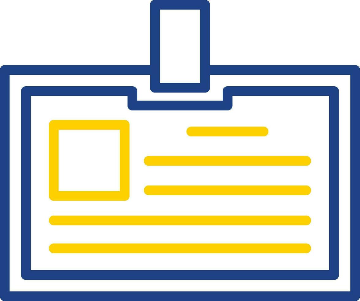 Identification card Vector Icon Design