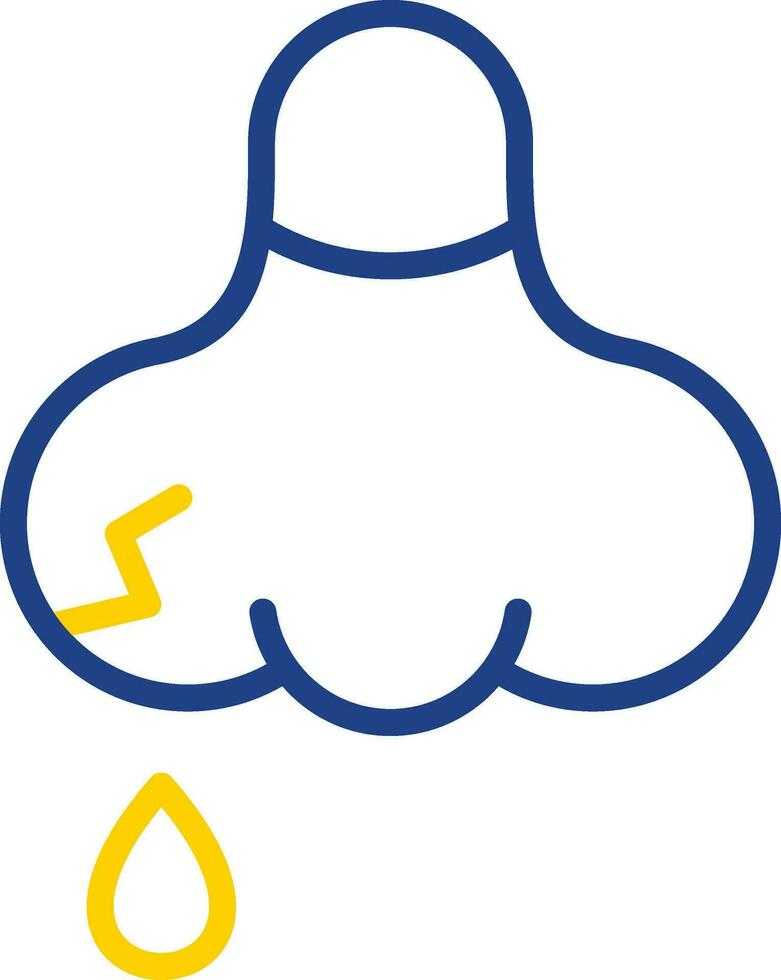 Nose bleeding Vector Icon Design