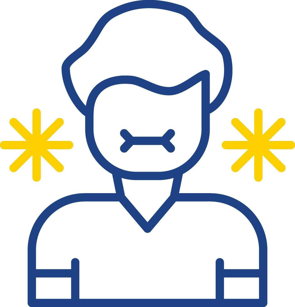 Sick Person Vector Icon Design