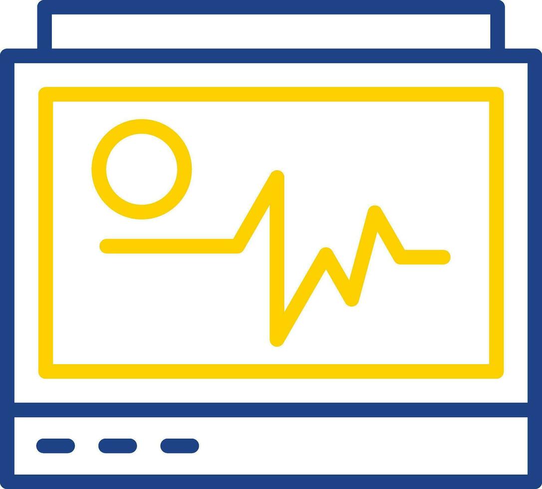 Ecg monitor Vector Icon Design