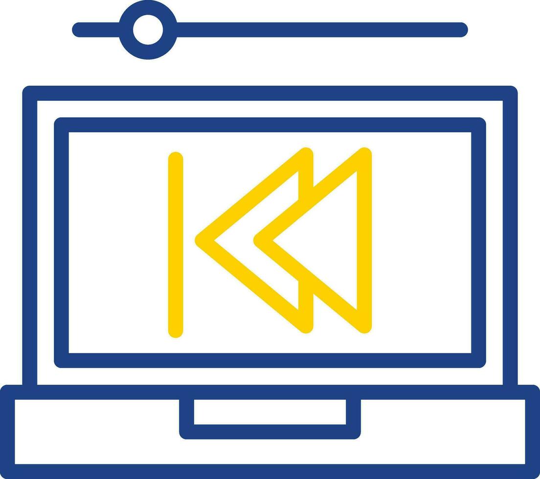 Backward Vector Icon Design