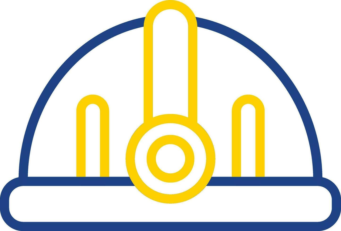 Torch helmet Vector Icon Design