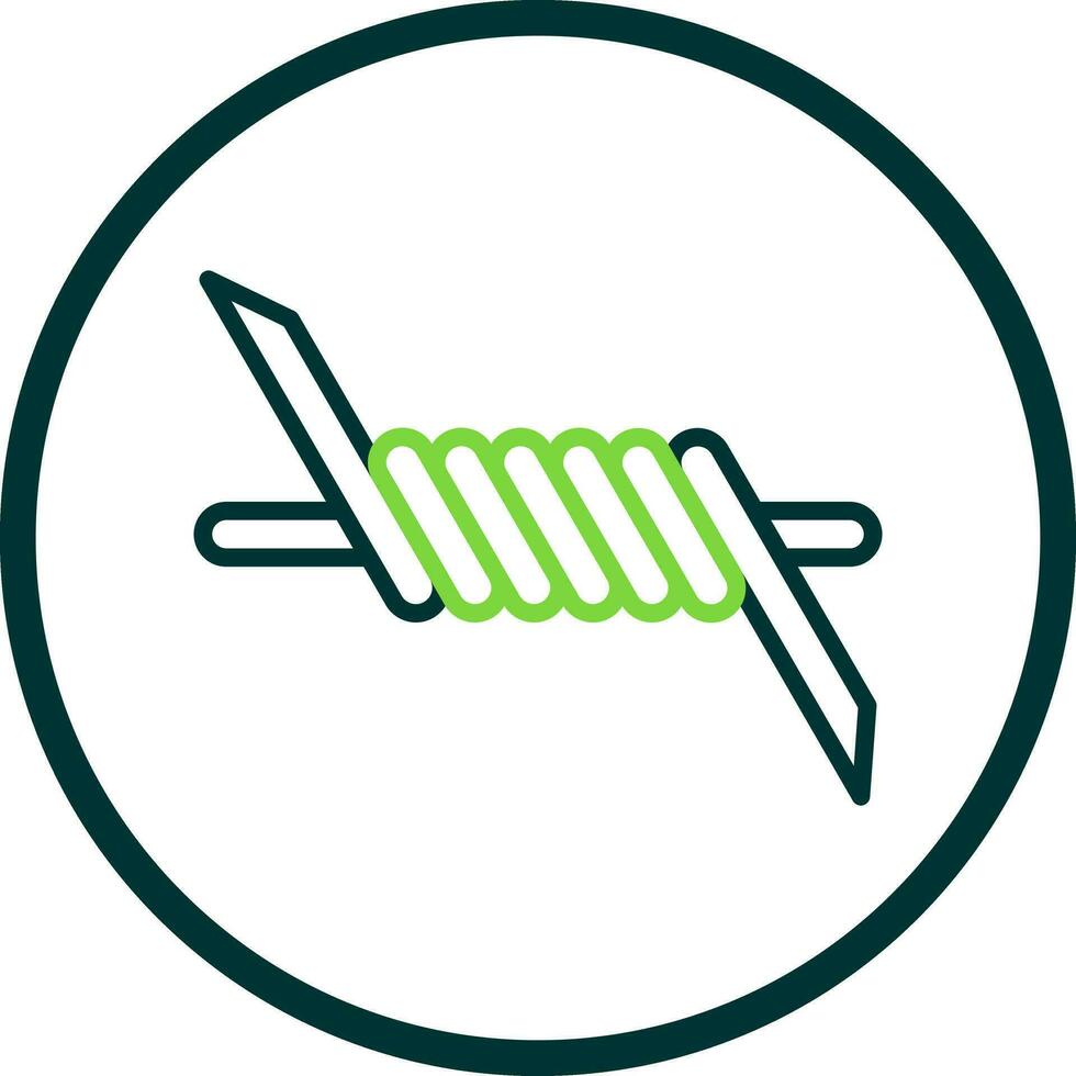 Barbed wire Vector Icon Design