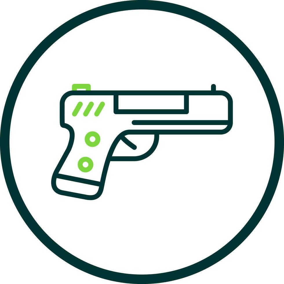 Handgun Vector Icon Design
