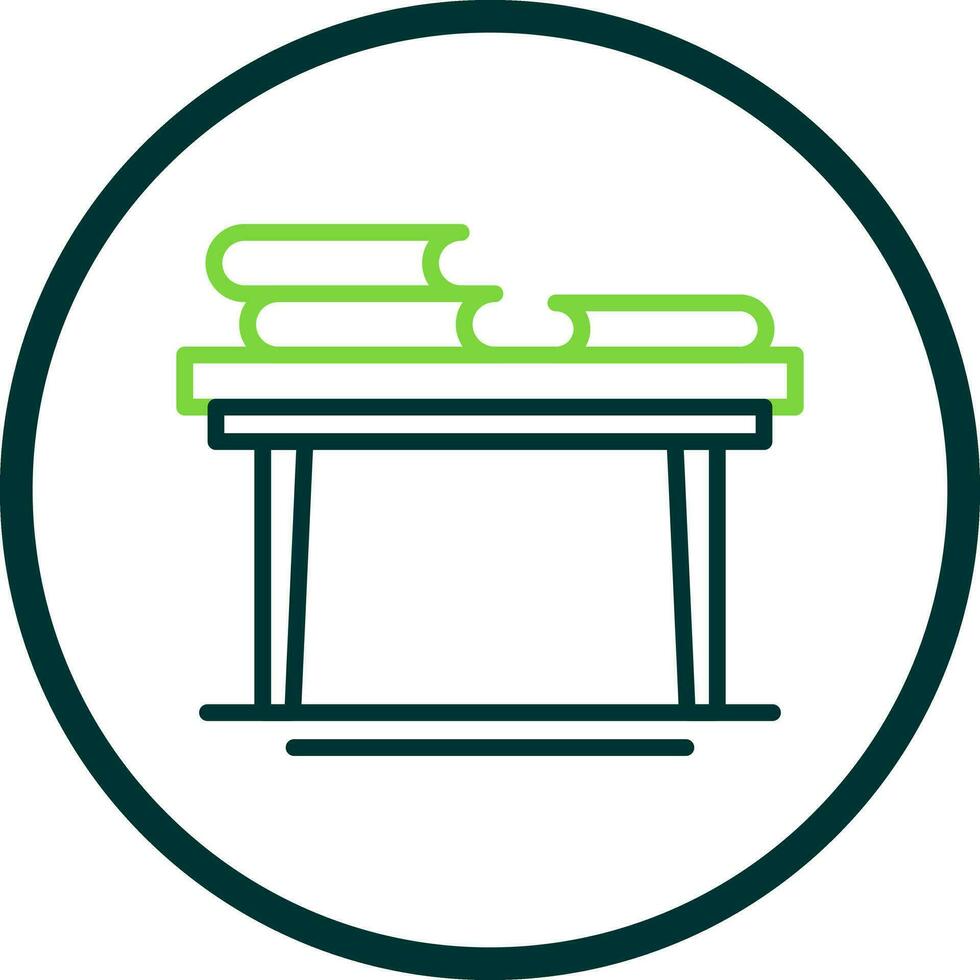 Book Table Vector Icon Design