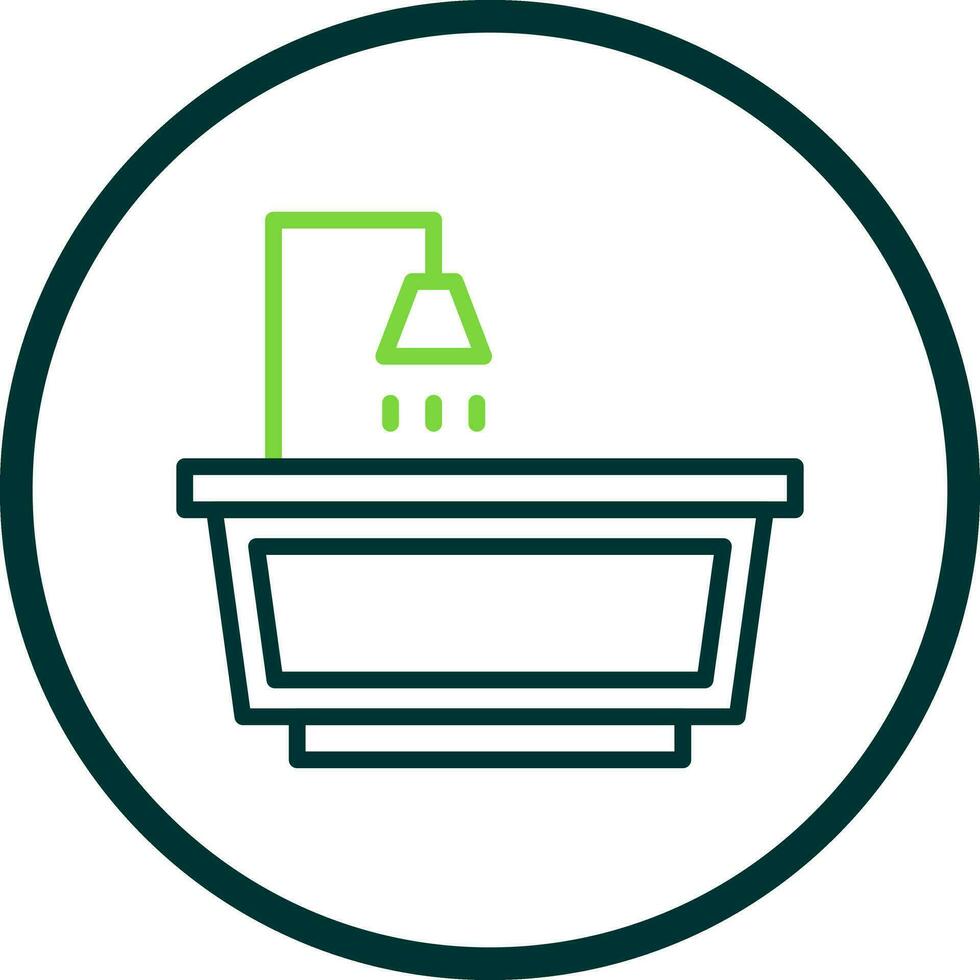 Bathtub Vector Icon Design