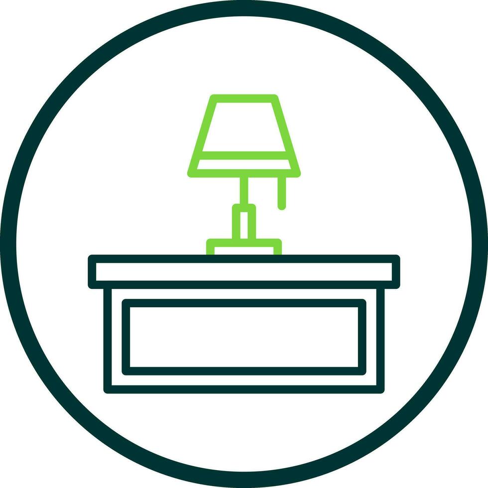 Desk Lamp Vector Icon Design