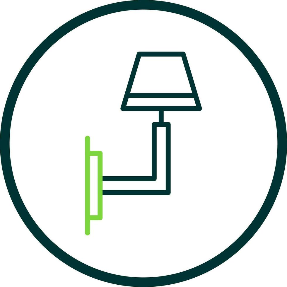 Wall Light Vector Icon Design