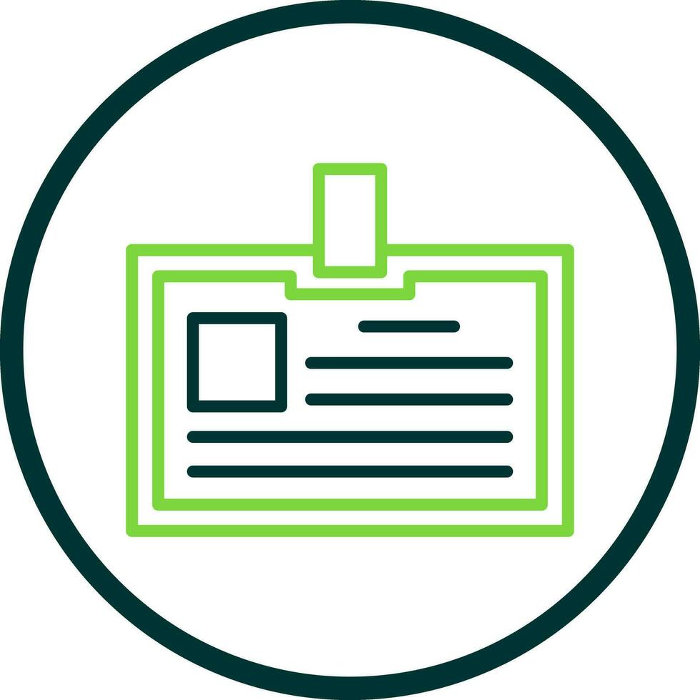 Identification card Vector Icon Design