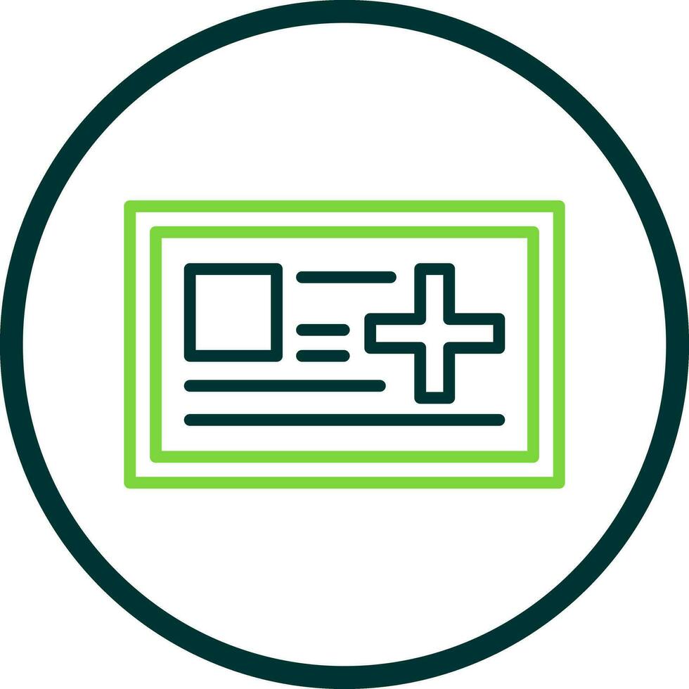Medical card Vector Icon Design