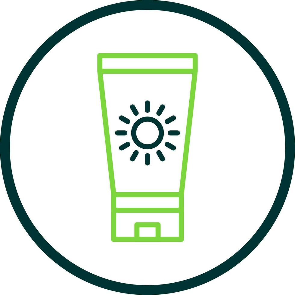 Sun block Vector Icon Design