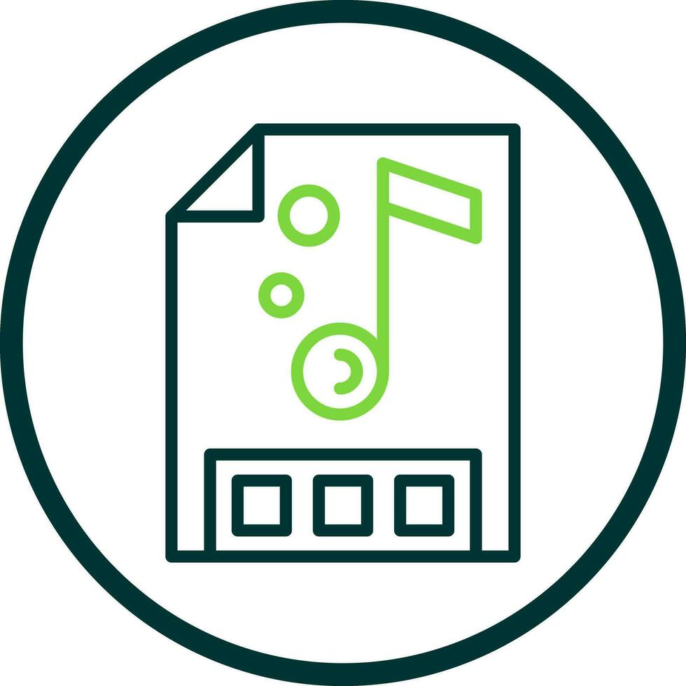 Music file Vector Icon Design