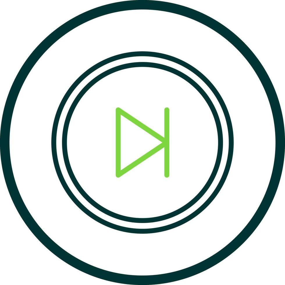 Skip Vector Icon Design