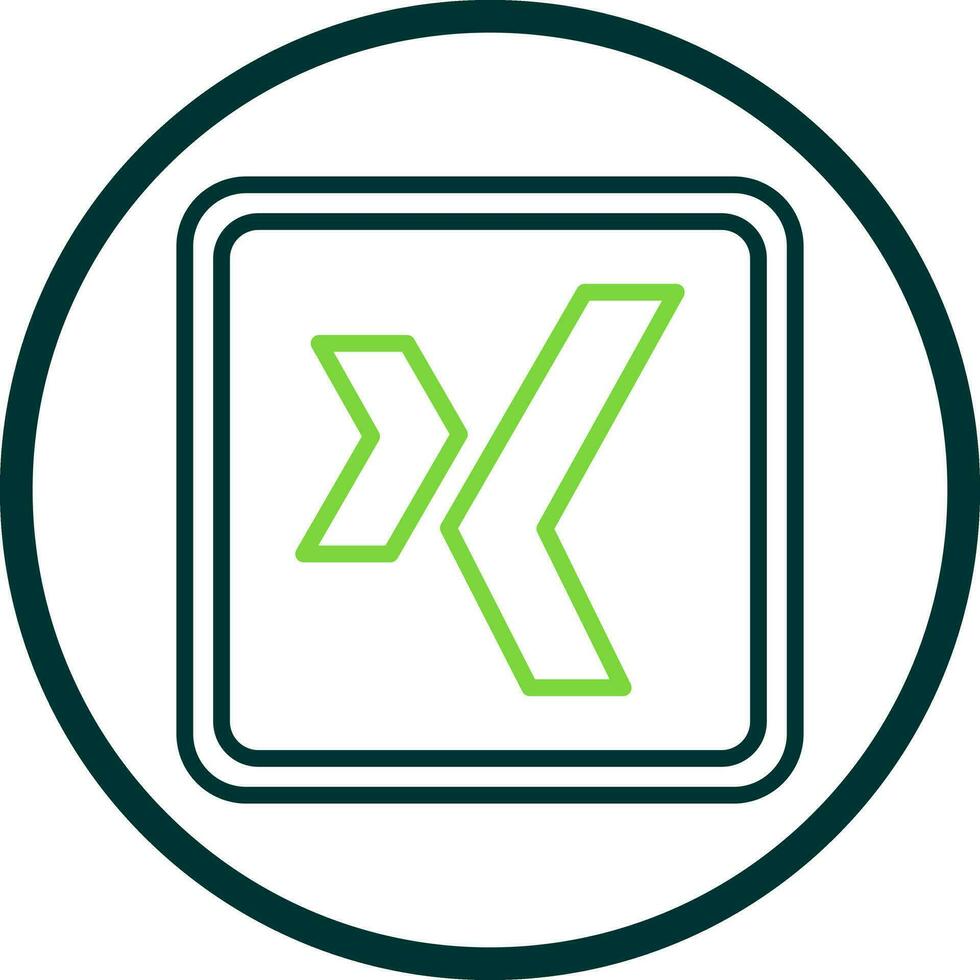 Xing Logo Vector Icon Design