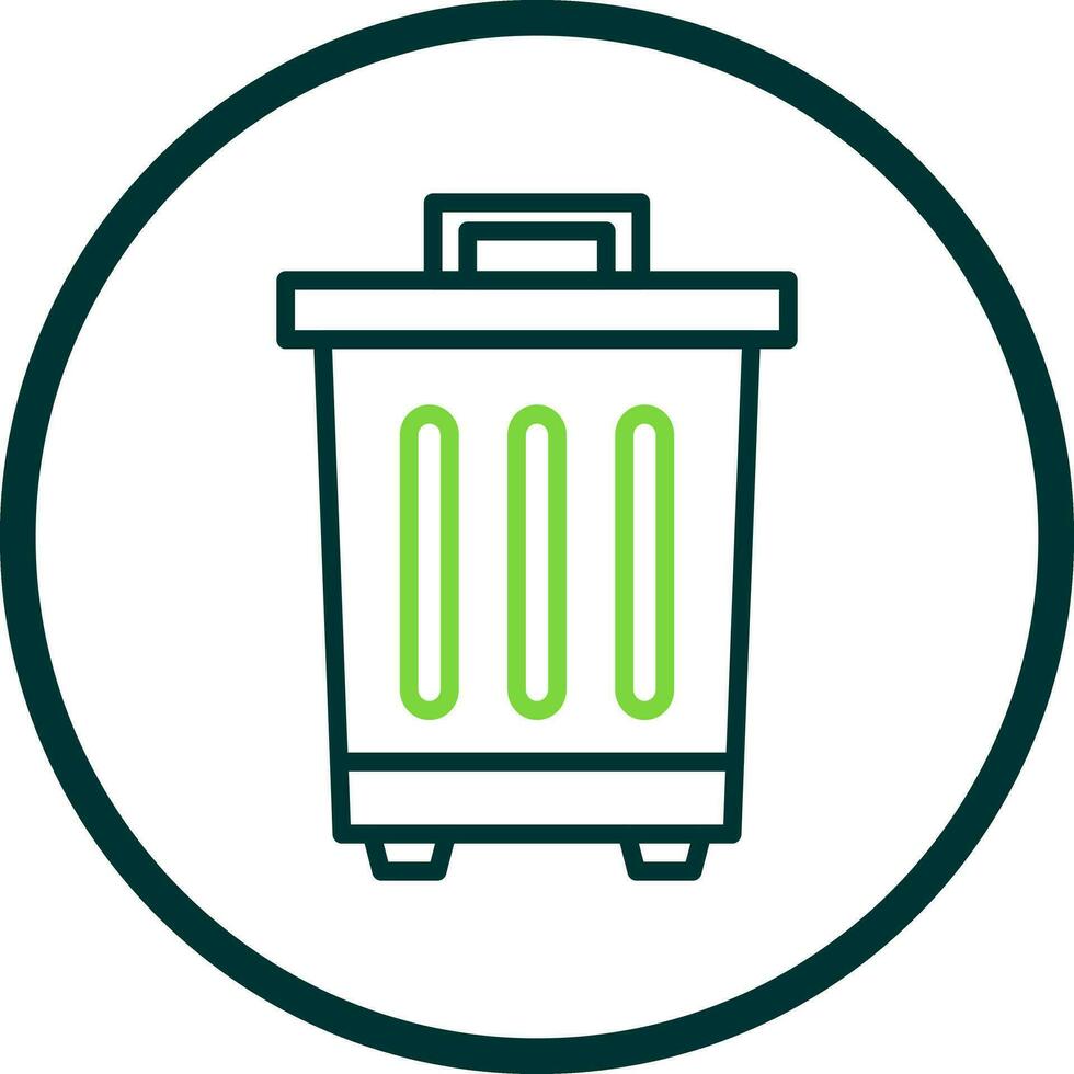 Waste bin Vector Icon Design