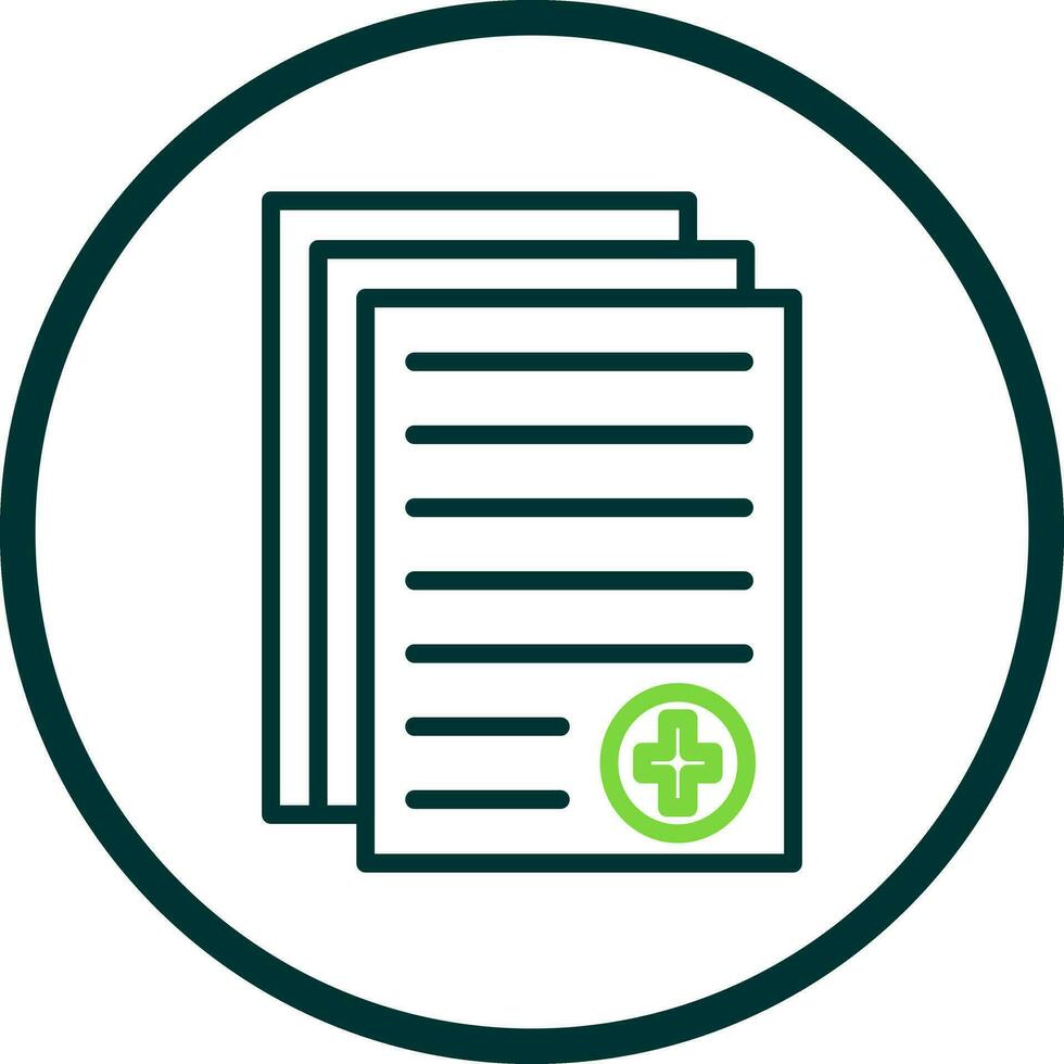 Medical report Vector Icon Design