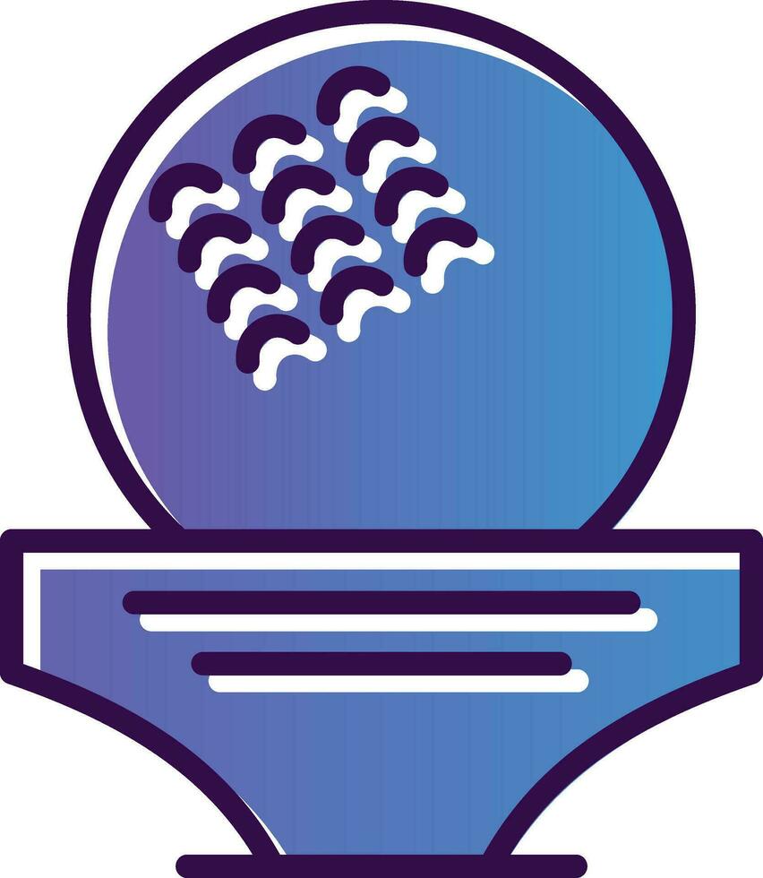 diseño de icono de vector de pelota de golf