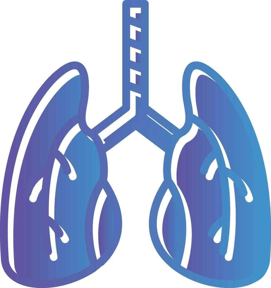 Lungs Vector Icon Design