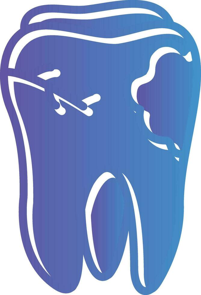 caries vector icono diseño