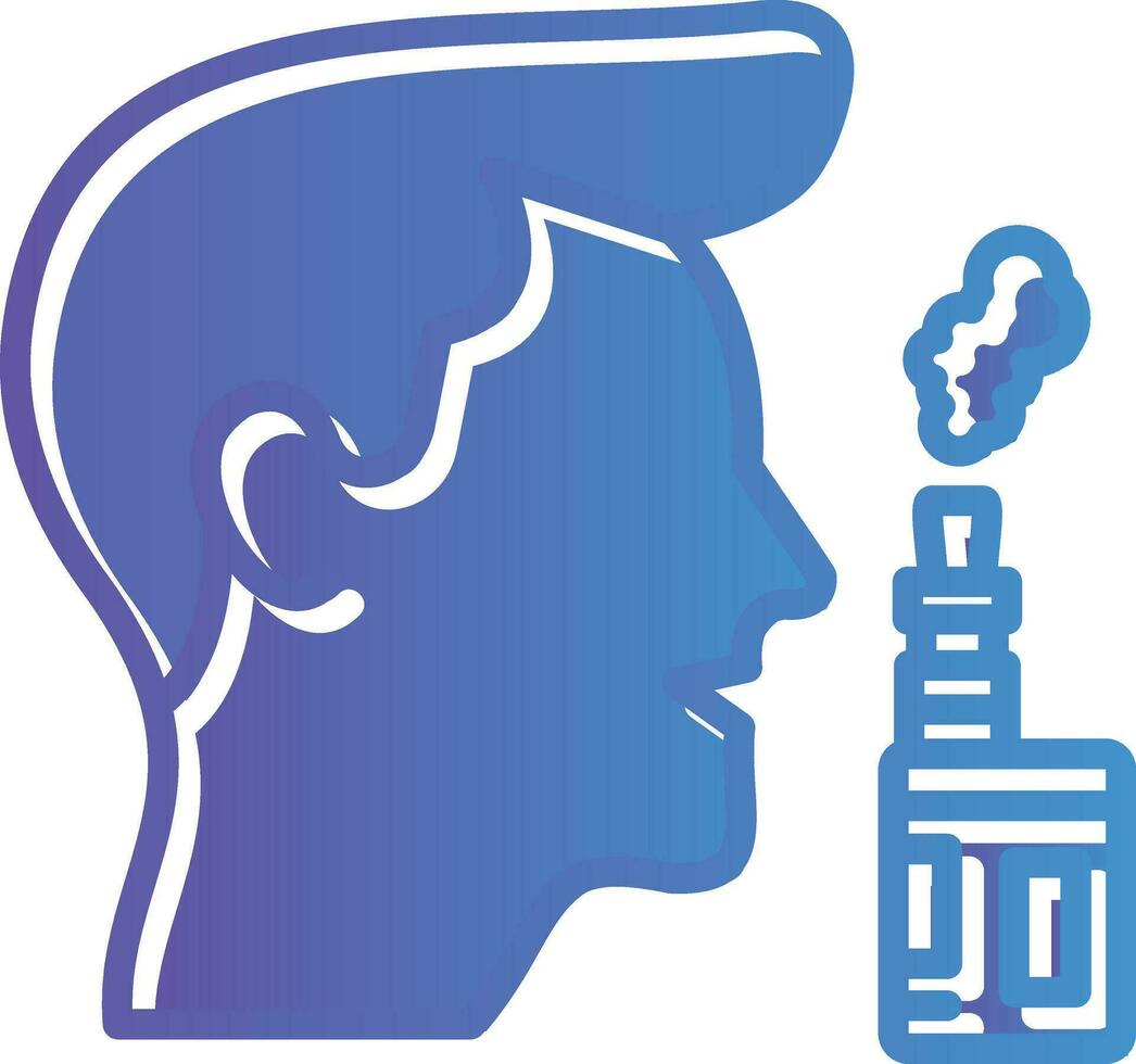 Vaper Vector Icon Design