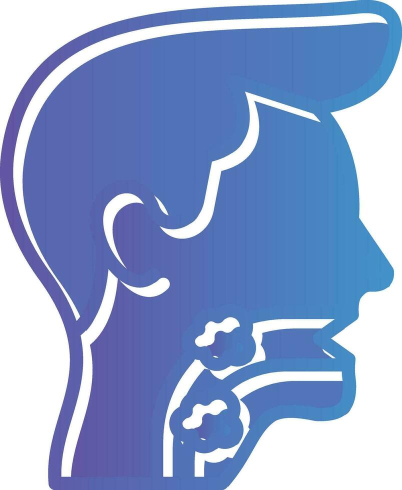 Throat cancer Vector Icon Design