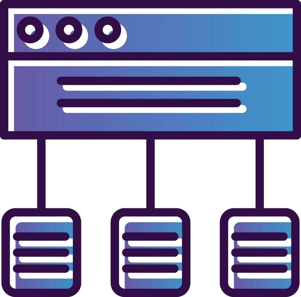 Data flow Vector Icon Design