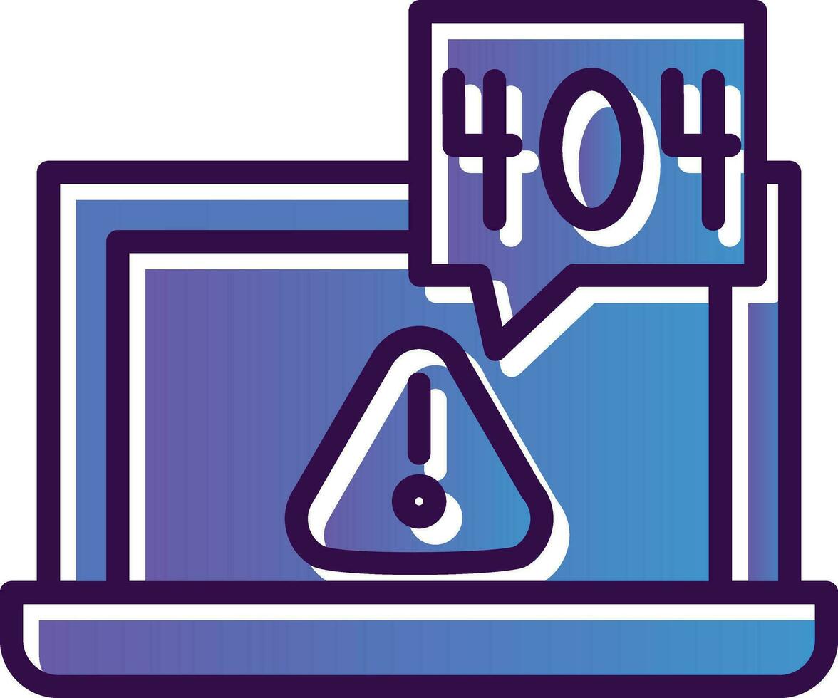 404 error Vector Icon Design
